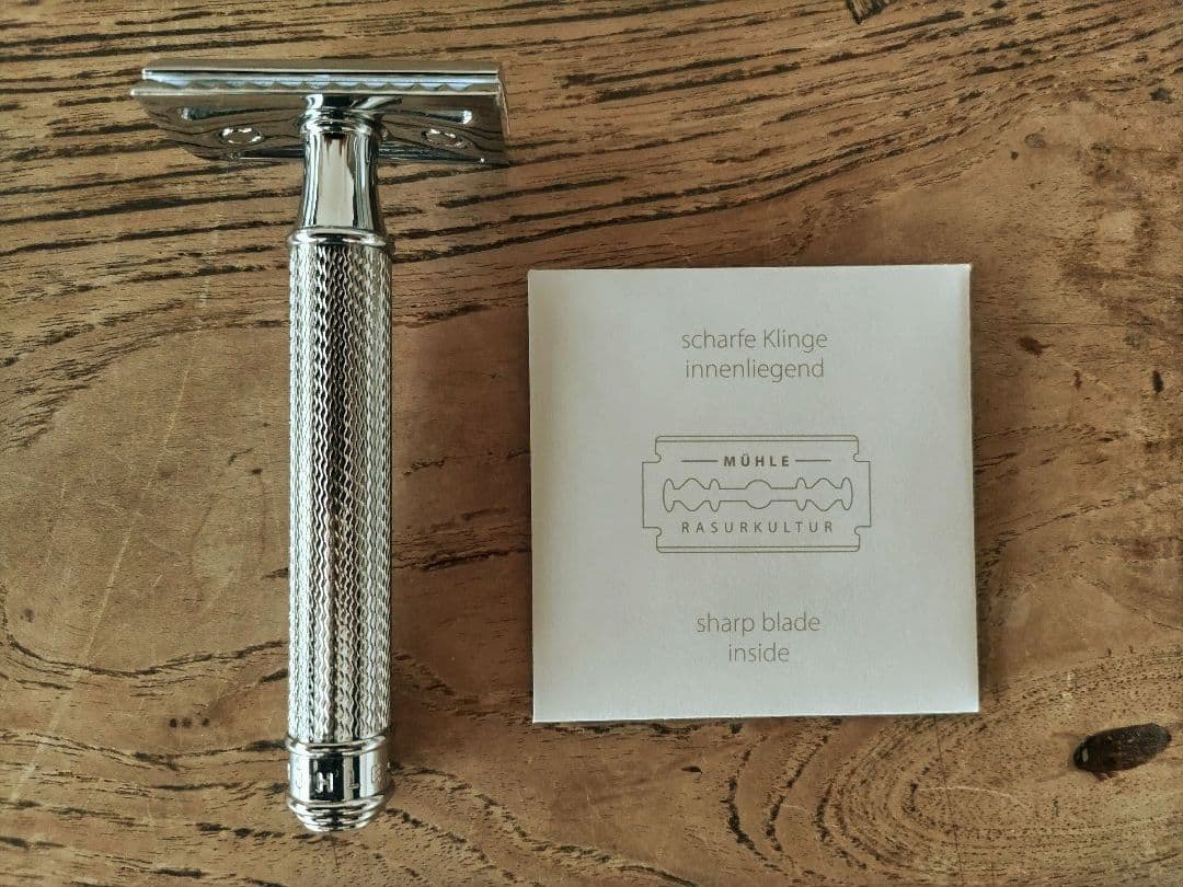 ミューレ 両刃 カミソリ・クラシックレイザー クローズドコム メタル R89