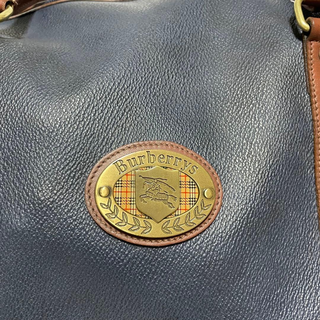 Burberry バーバリー ボストンバッグ ネイビー