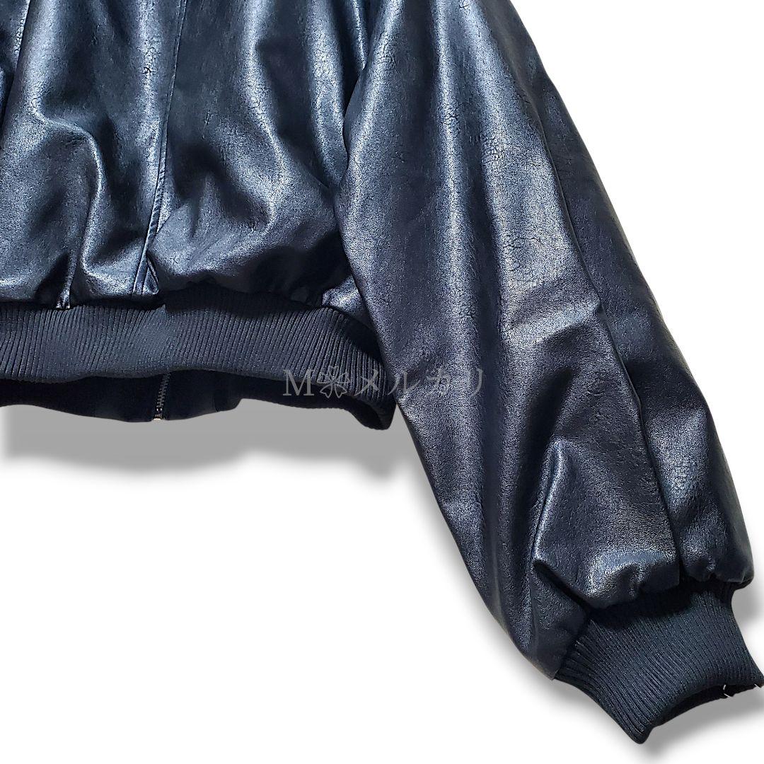 あ*様 新品未使用フェイクレザーN2BブルゾンHAREハレ2wayビックフード春