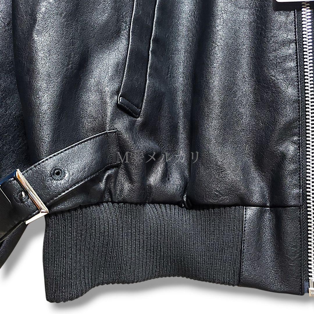 あ*様 新品未使用フェイクレザーN2BブルゾンHAREハレ2wayビックフード春