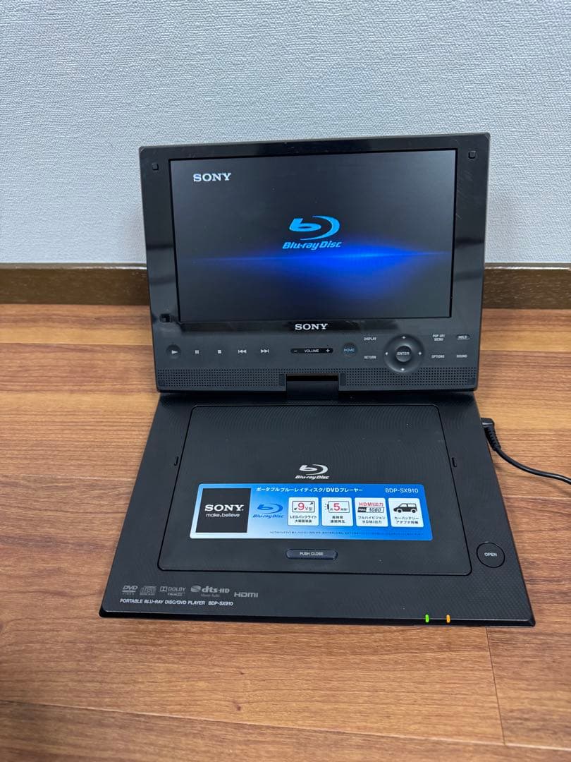 SONY Blue-ray DVD ポータブル　プレーヤー　BDP-SX910