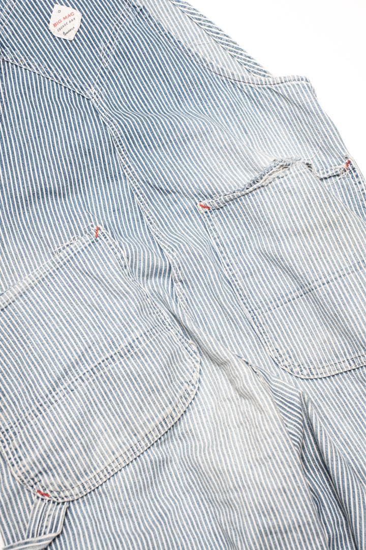 60s BIGMAC オーバーオール　ヒッコリー　古着　ヴィンテージ