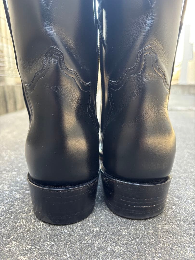 【美品】Lucchese ルケーシー ウエスタンブーツ 9 サイドジップブーツ