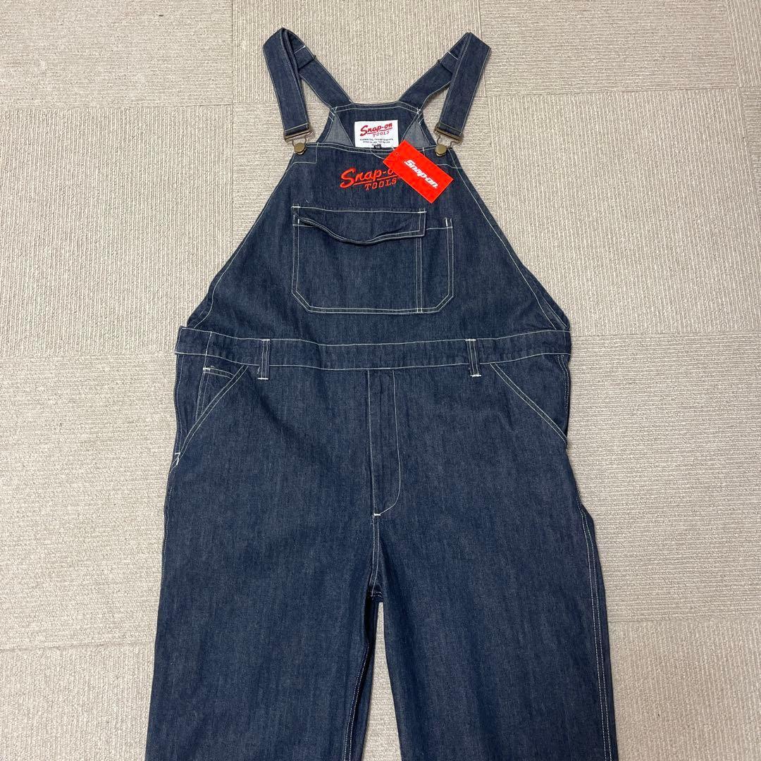 Snap on デニムオーバーオール