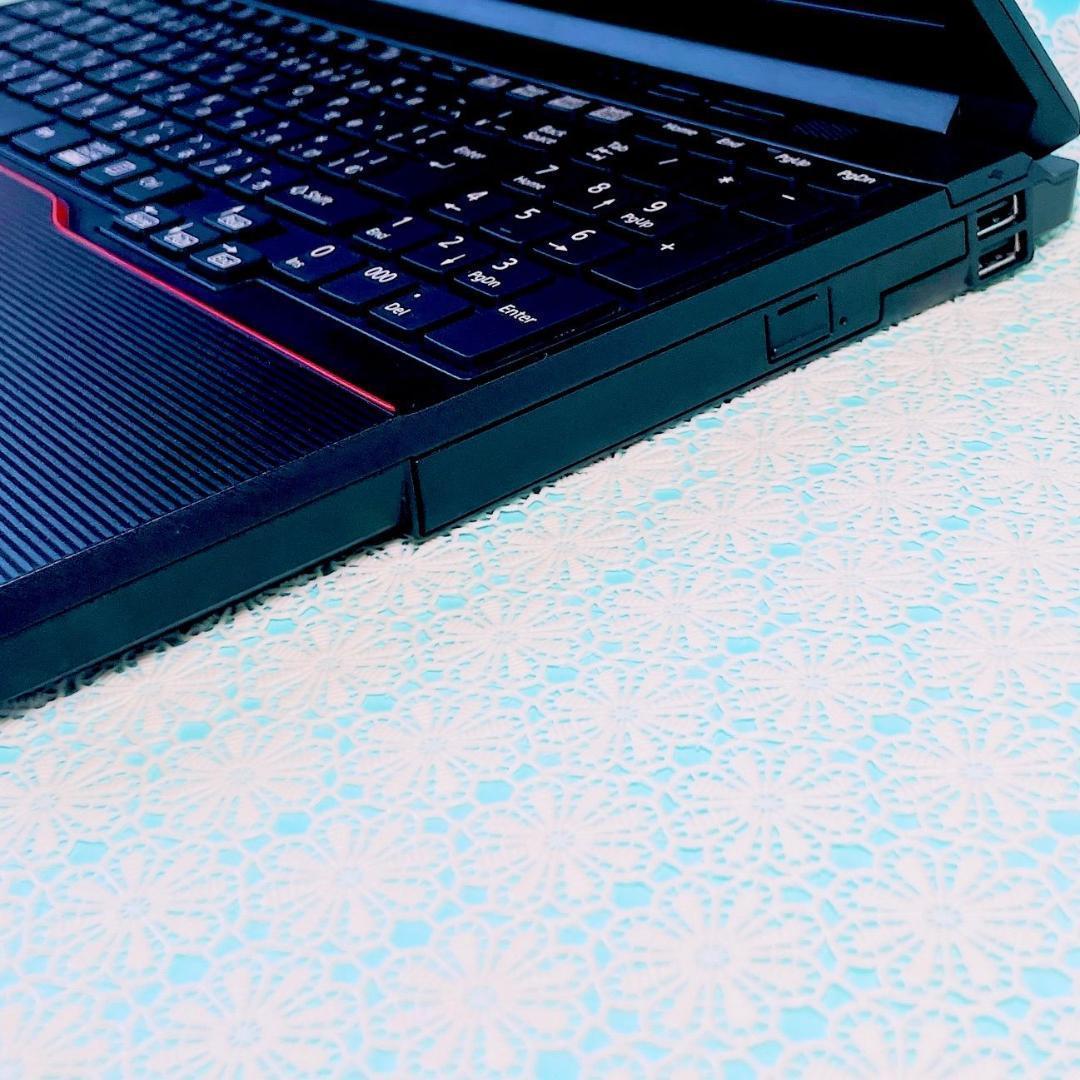 動作良好SSD512GB‼️メモリ16GB✨️黒ノートパソコン✨️テンキー付き事務作業