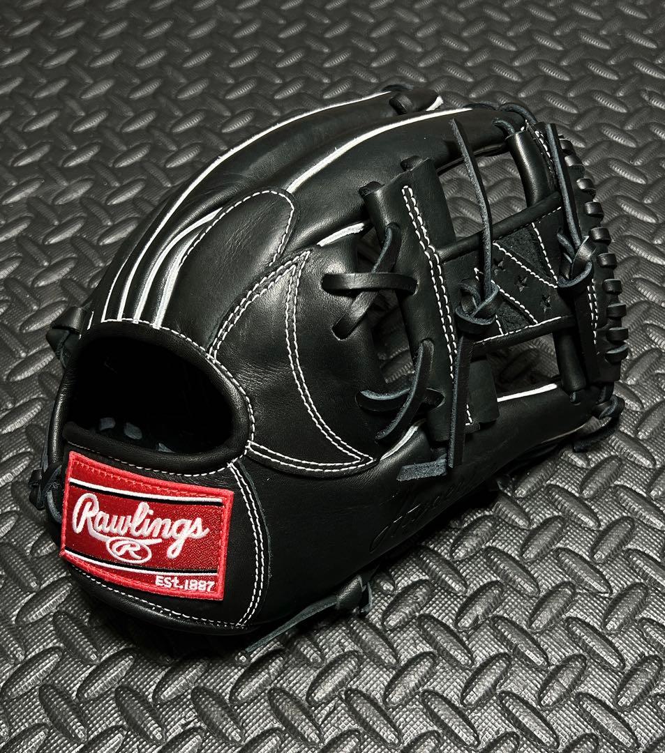 新品 ローリングス ハイパーテック 軟式 内野手用 グローブ ブラック