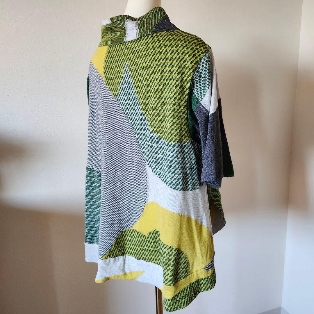 【新品未使用 】慈雨 カットソー チュニック 七分袖 ゆったりサイズ