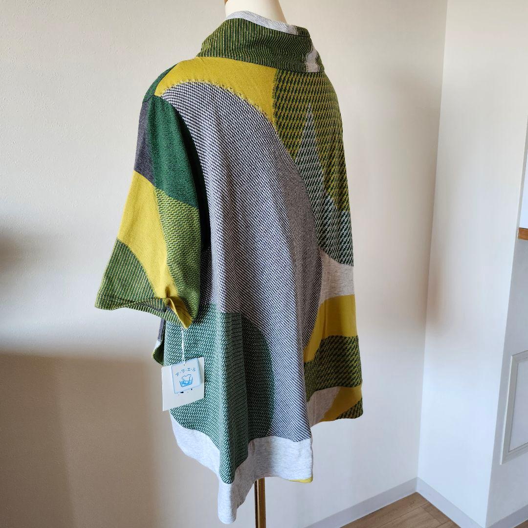 【新品未使用 】慈雨 カットソー チュニック 七分袖 ゆったりサイズ