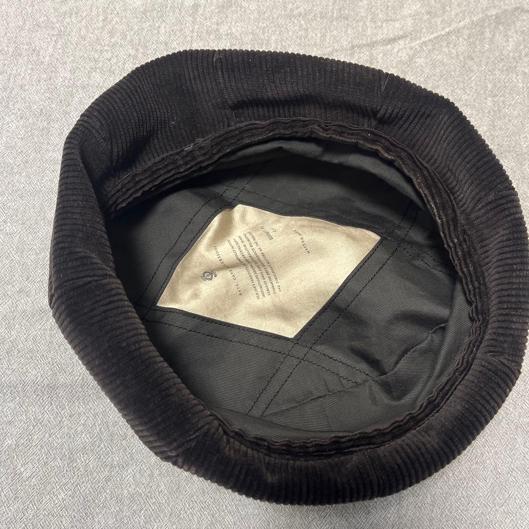 ※mookku3　OKDJOE コーデュロイ 黒 ベレー帽