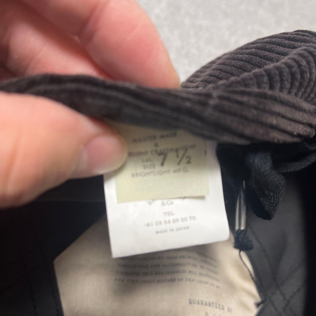 ※mookku3　OKDJOE コーデュロイ 黒 ベレー帽