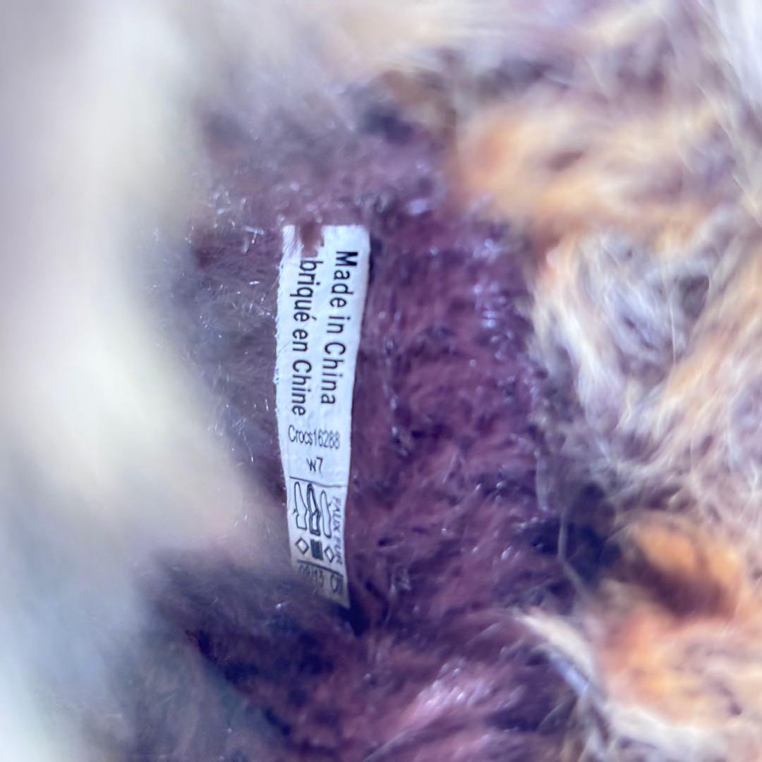 【美品】crocs コブラー　クロックス　厚底　サボ　ボア付　クロッグ