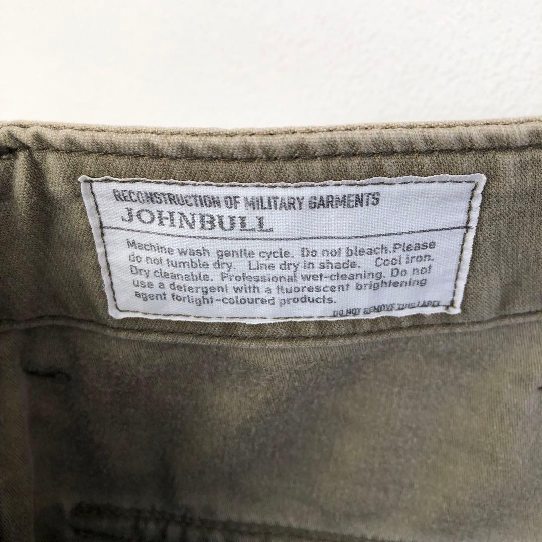 美品 フレームワーク ジョンブル HW ベイカーパンツ カーキ M ダメージ加工