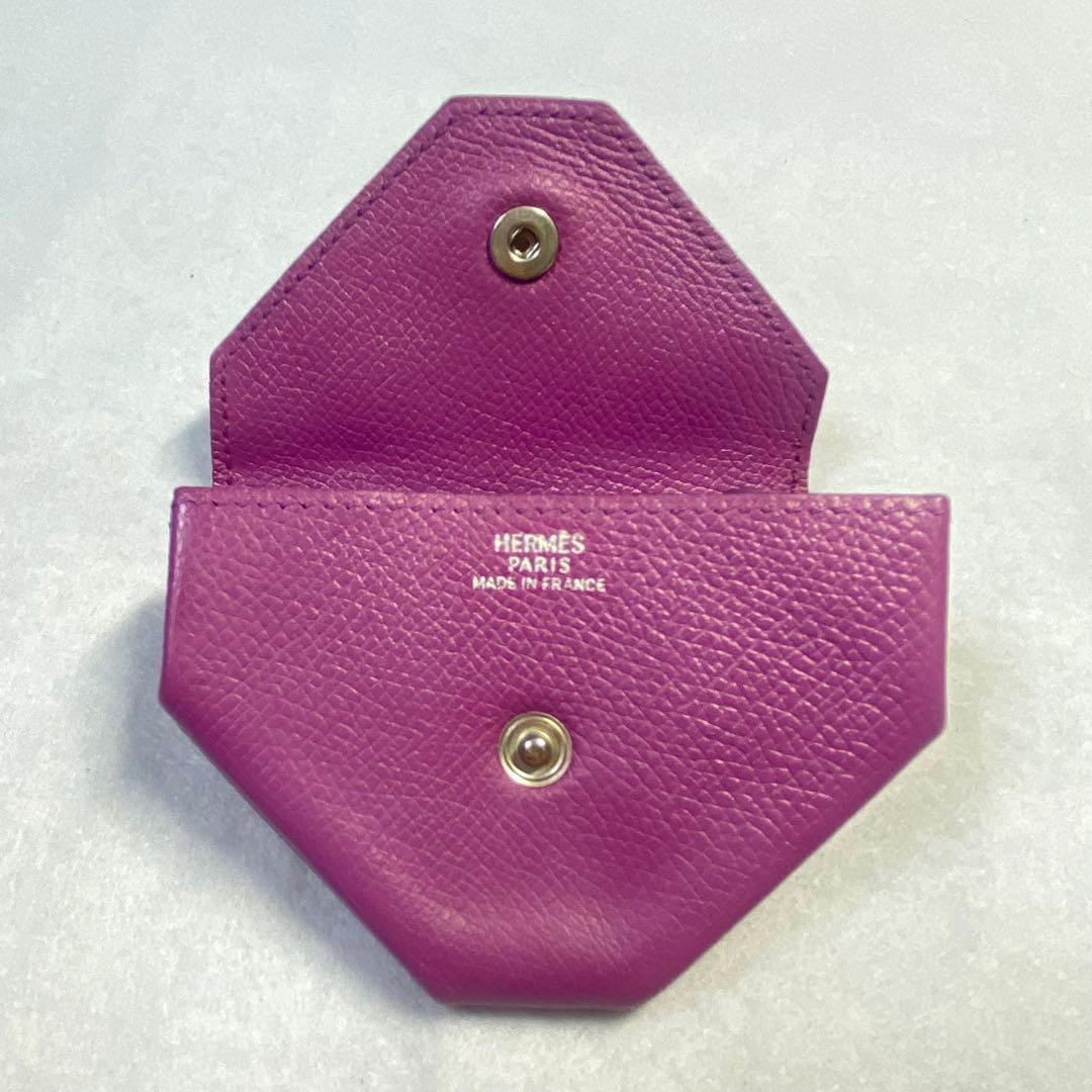 正規品☆エルメス ルヴァンキャトル ケース パープル系 シルバー金具