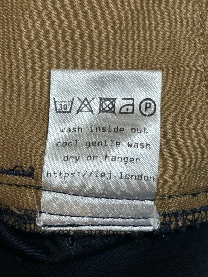 未使用 l.e.j London Indigo Dyed trousers