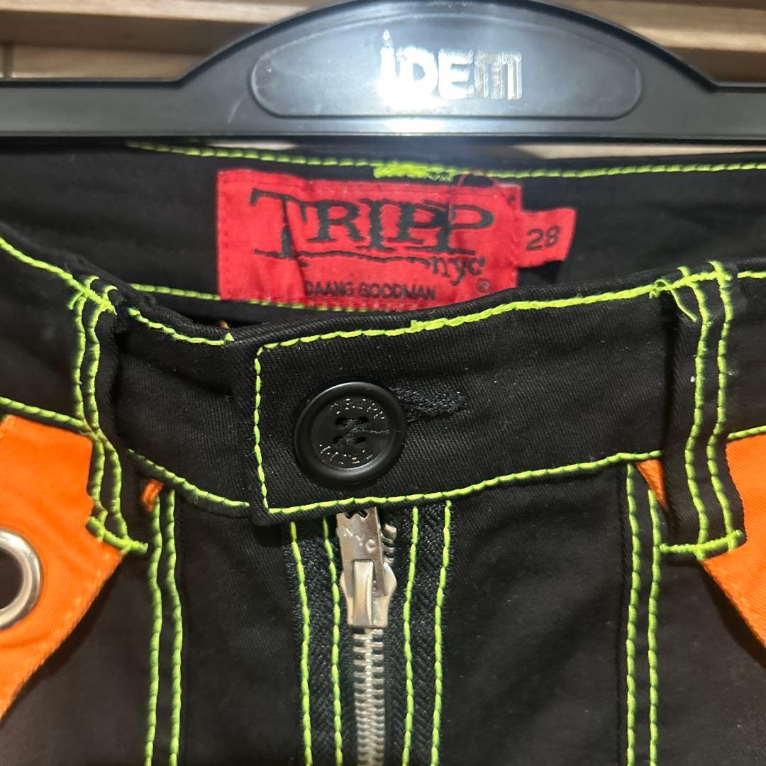 美品trippnyc リフレクター　ボンテージパンツ　punk y2k