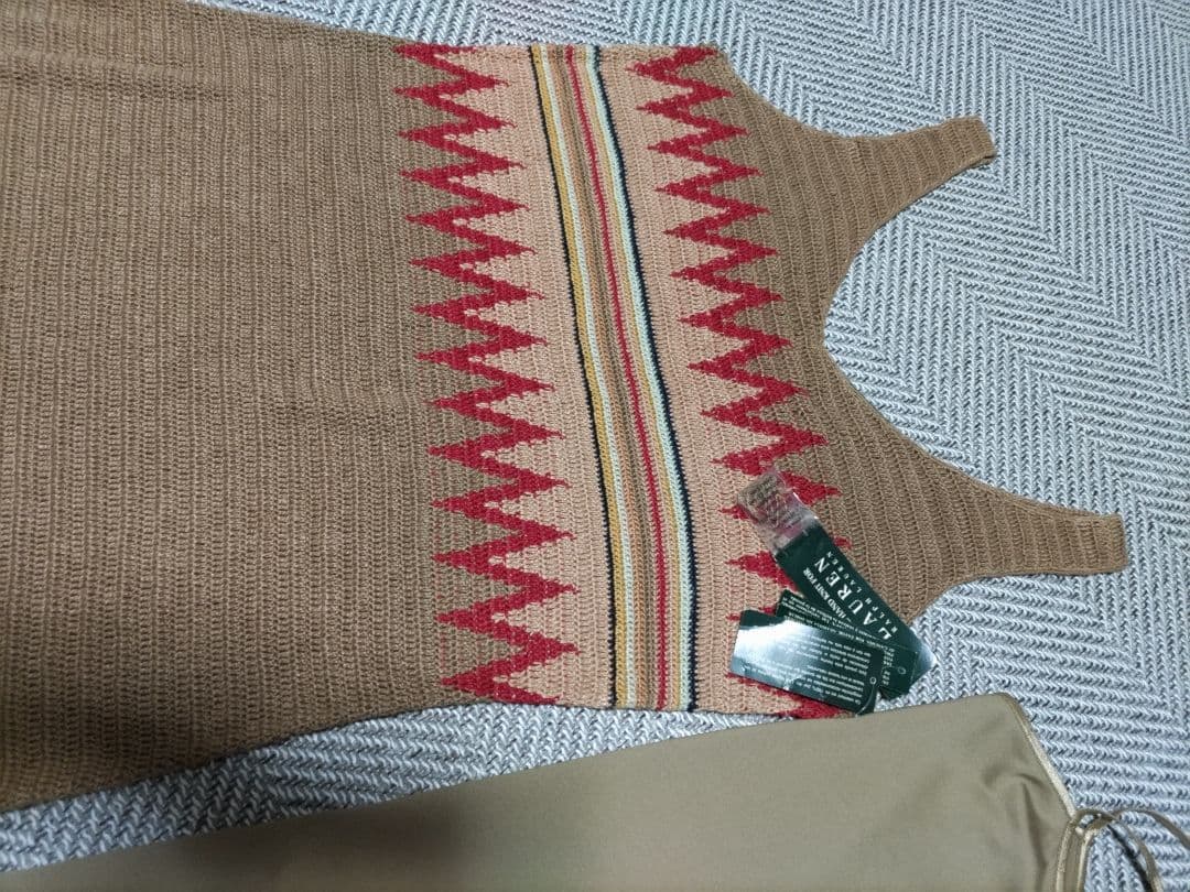 RALFH LAUREN ラルフローレン　ハンドメイドニットワンピース　 M