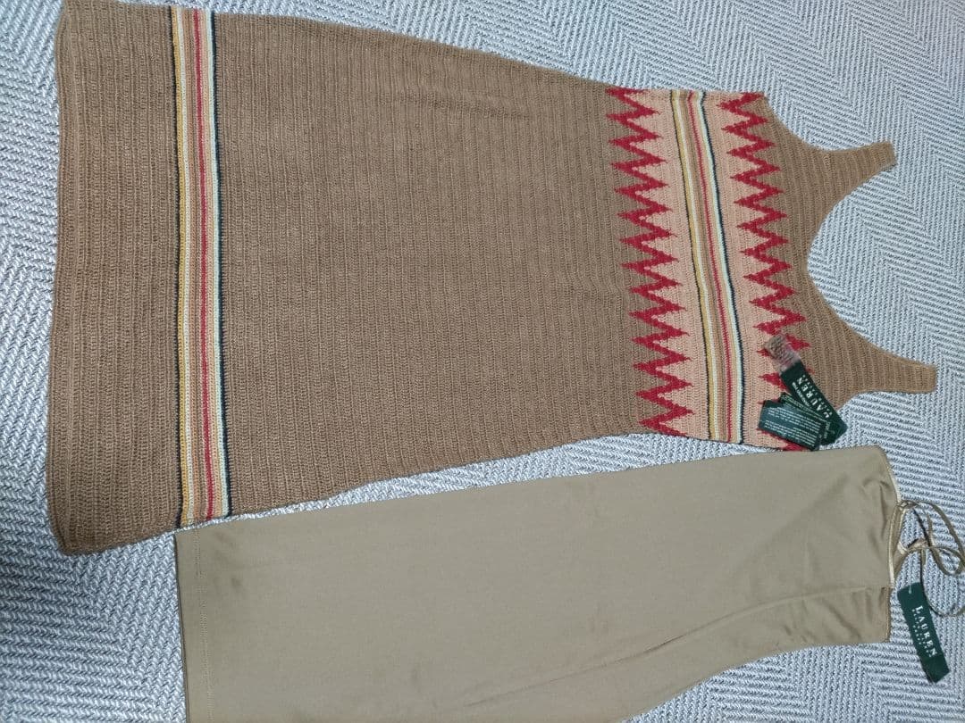 RALFH LAUREN ラルフローレン　ハンドメイドニットワンピース　 M