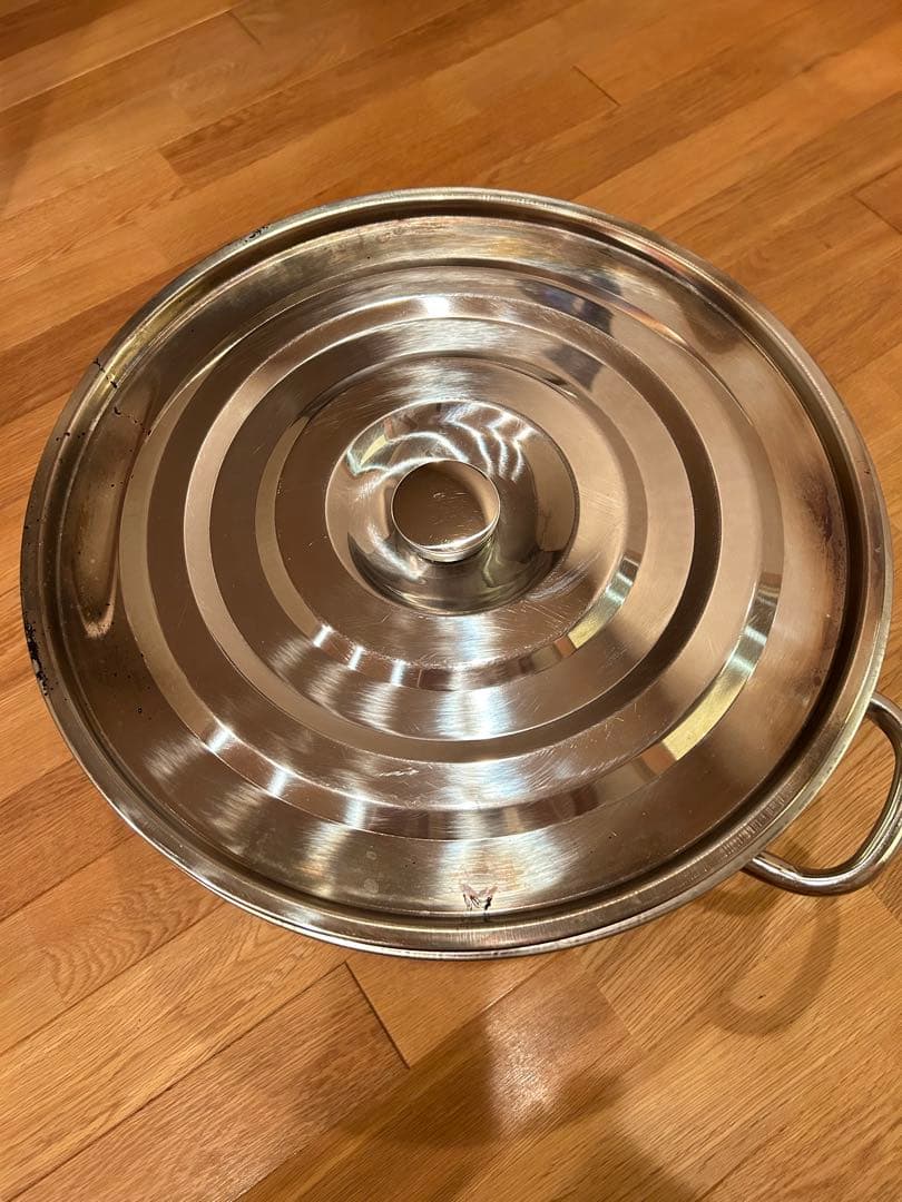 よ*ー様 ステンレス 茹で鍋 テボ2個セット 蓋付き 業務用