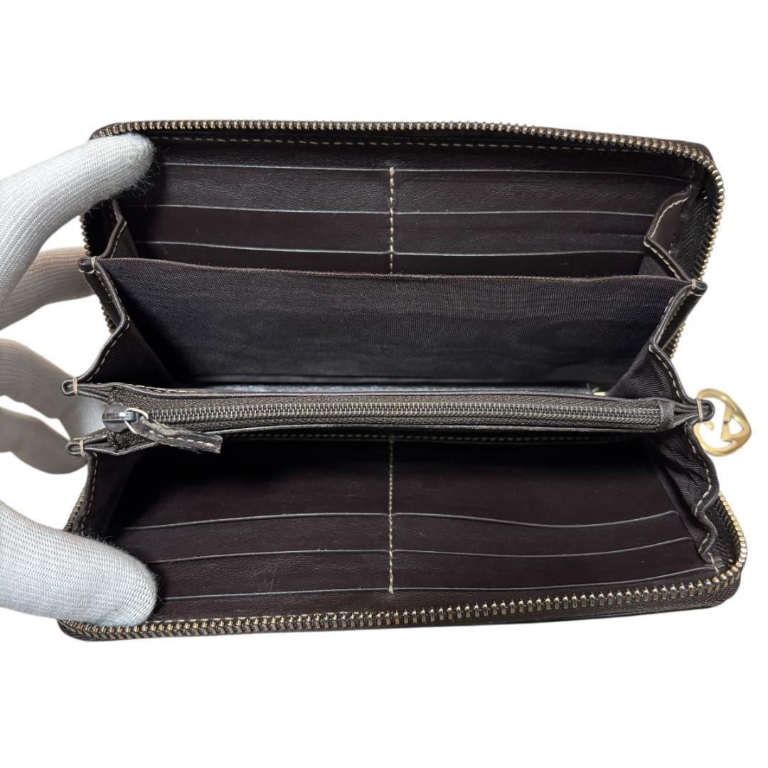 GUCCI グッチ GGキャンバス ラブリーハート ラウンドジップ 長財布