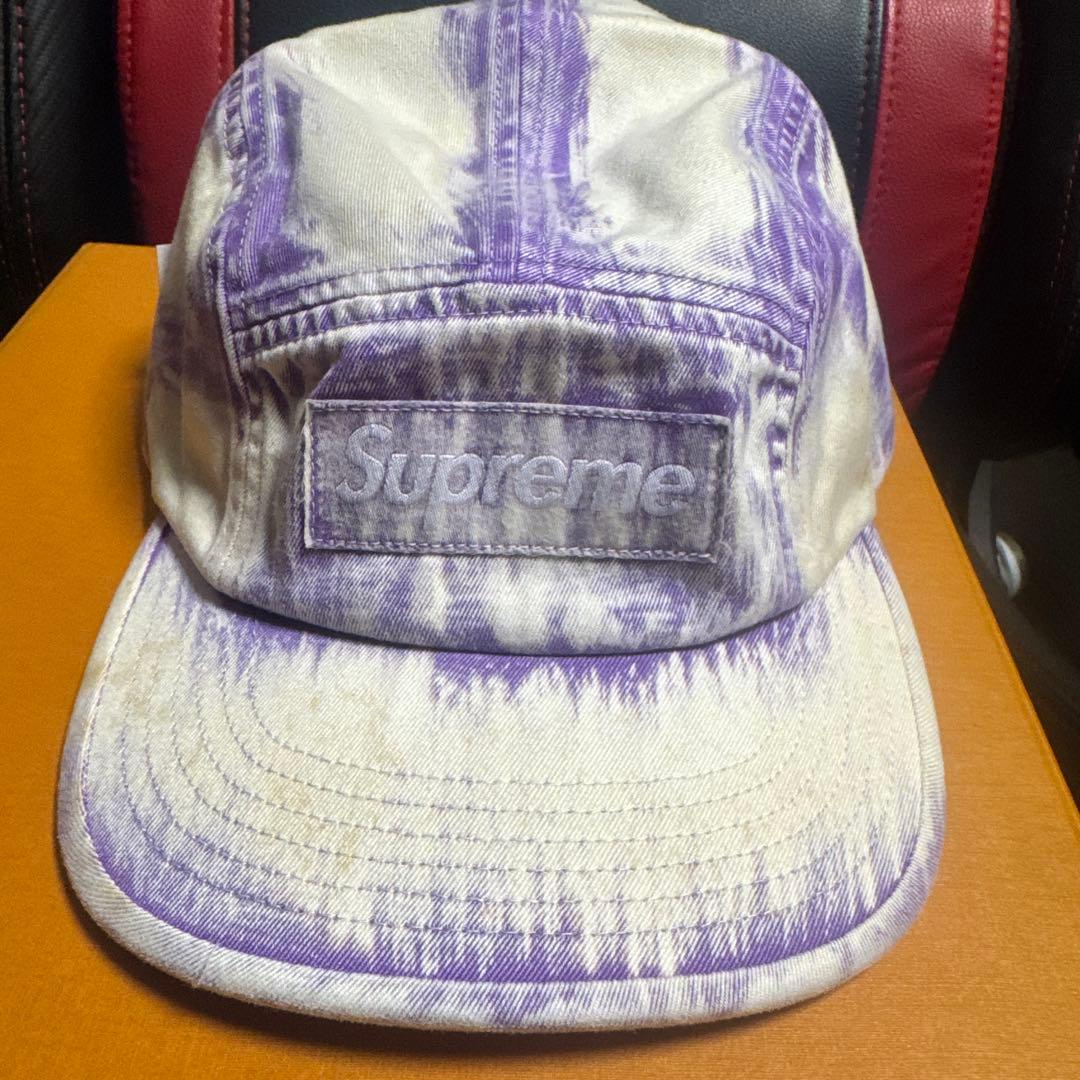 帽子 Supreme Bleached Chino Camp Cap \"Purple\"