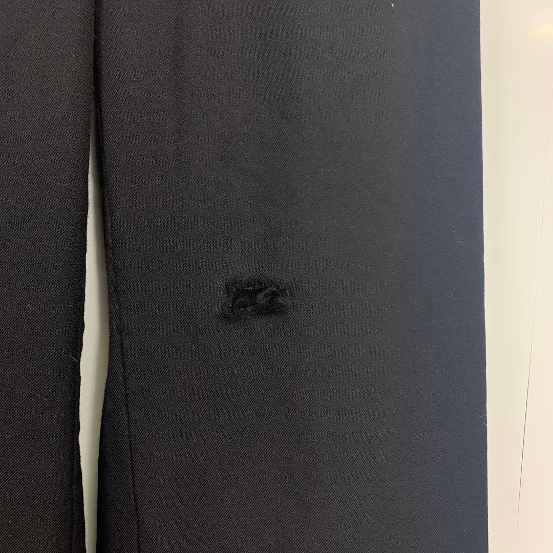 ステーキ様90sヴィンテージウールセーラーパンツ黒ブラックレースアップワイド