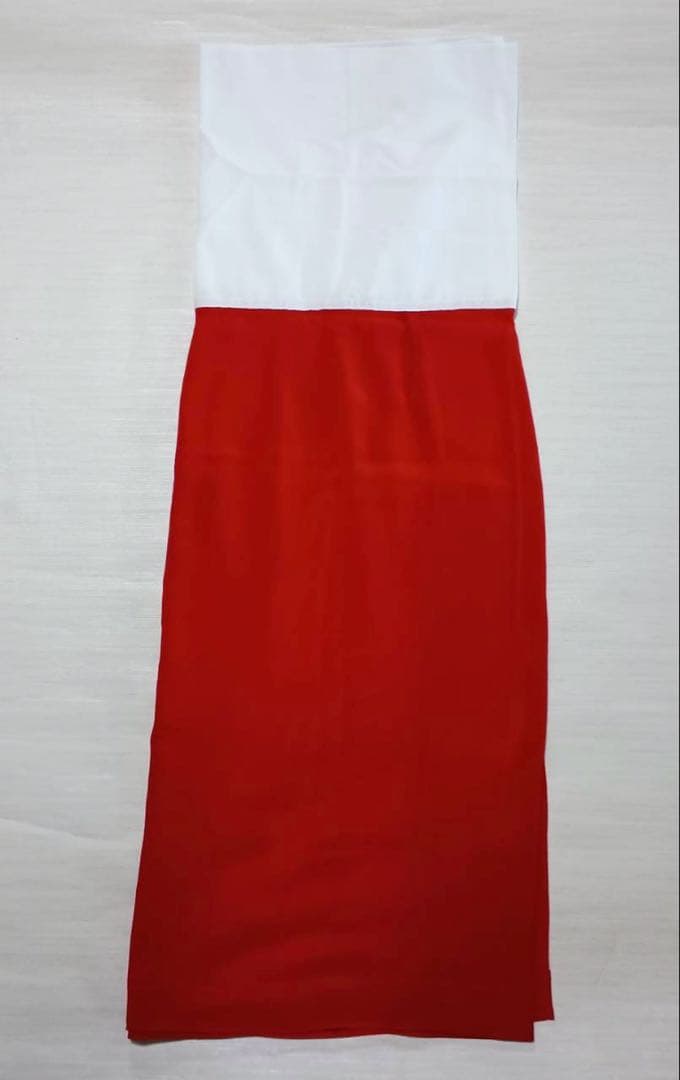 京都老舗 おか善さんの芸舞妓 太夫 二部式長襦袢 裾引き用 赤染め絹