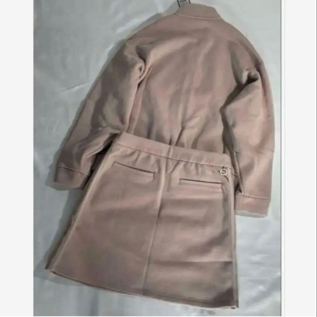 未使用　adidasゴルフ　スウェット裏起毛　 セットアップ　くすみピンク