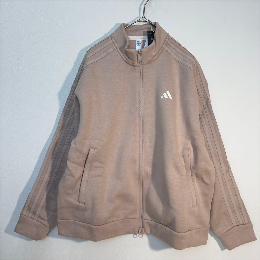 未使用　adidasゴルフ　スウェット裏起毛　 セットアップ　くすみピンク