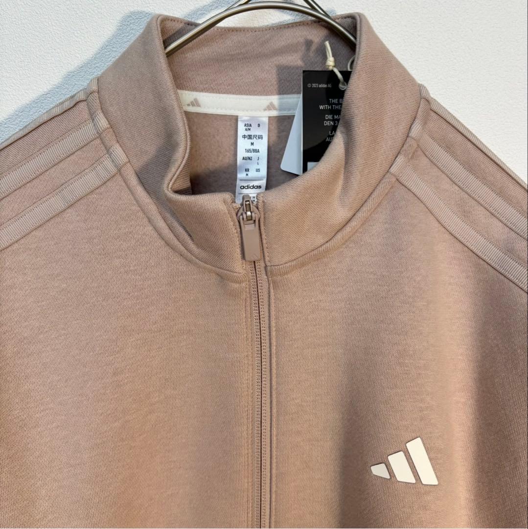 未使用　adidasゴルフ　スウェット裏起毛　 セットアップ　くすみピンク