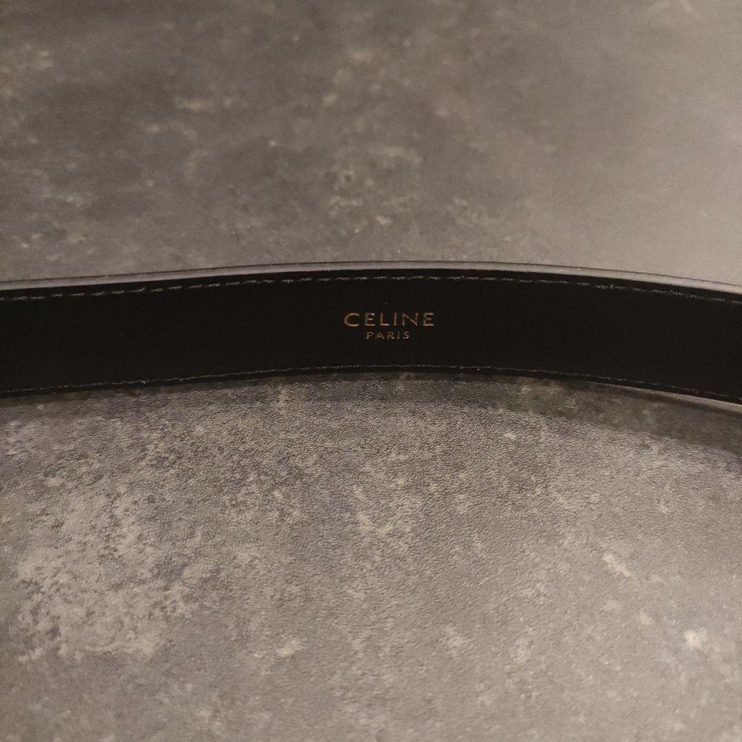 れ*ん様 CELINE ブラックベルト ゴールドバックル