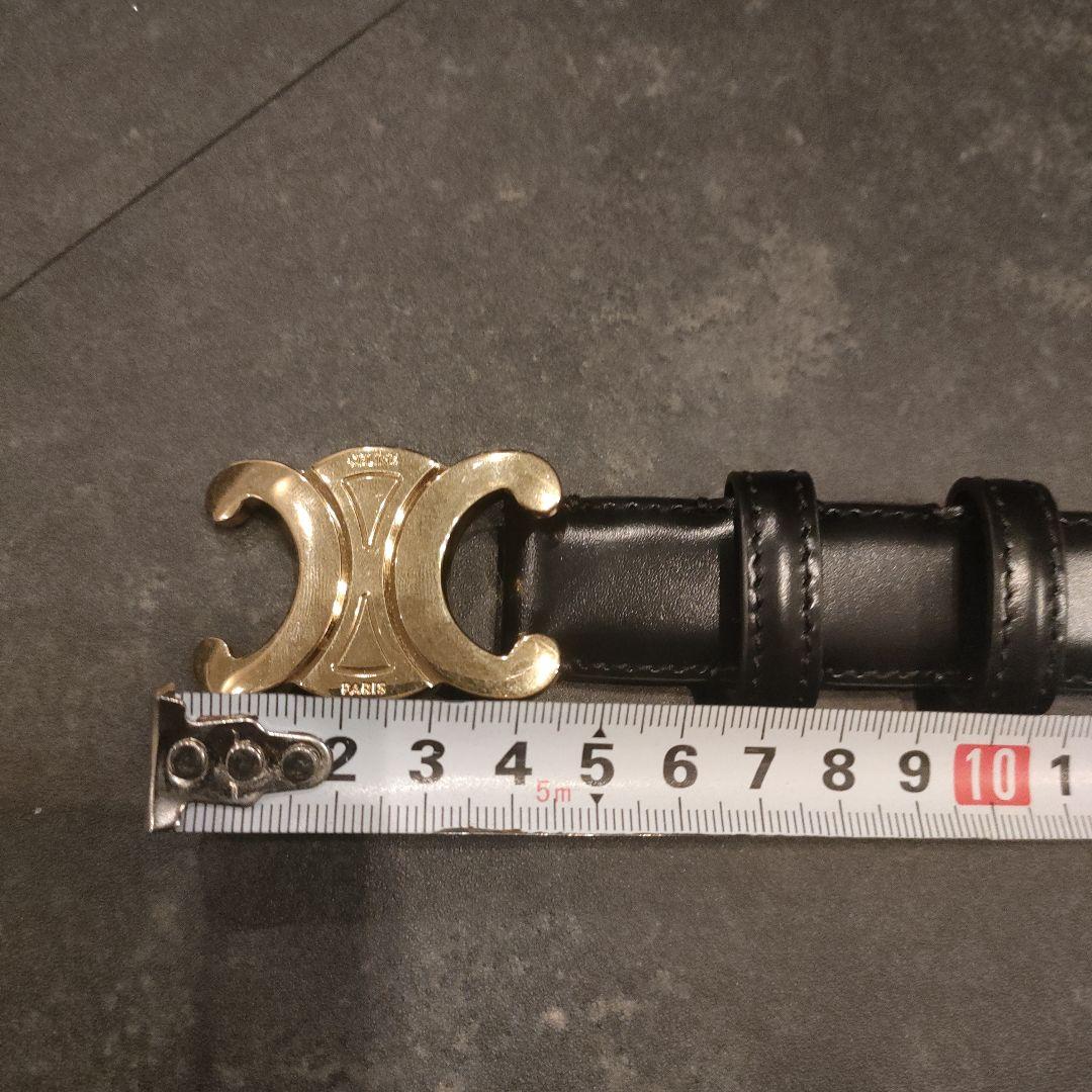 れ*ん様 CELINE ブラックベルト ゴールドバックル