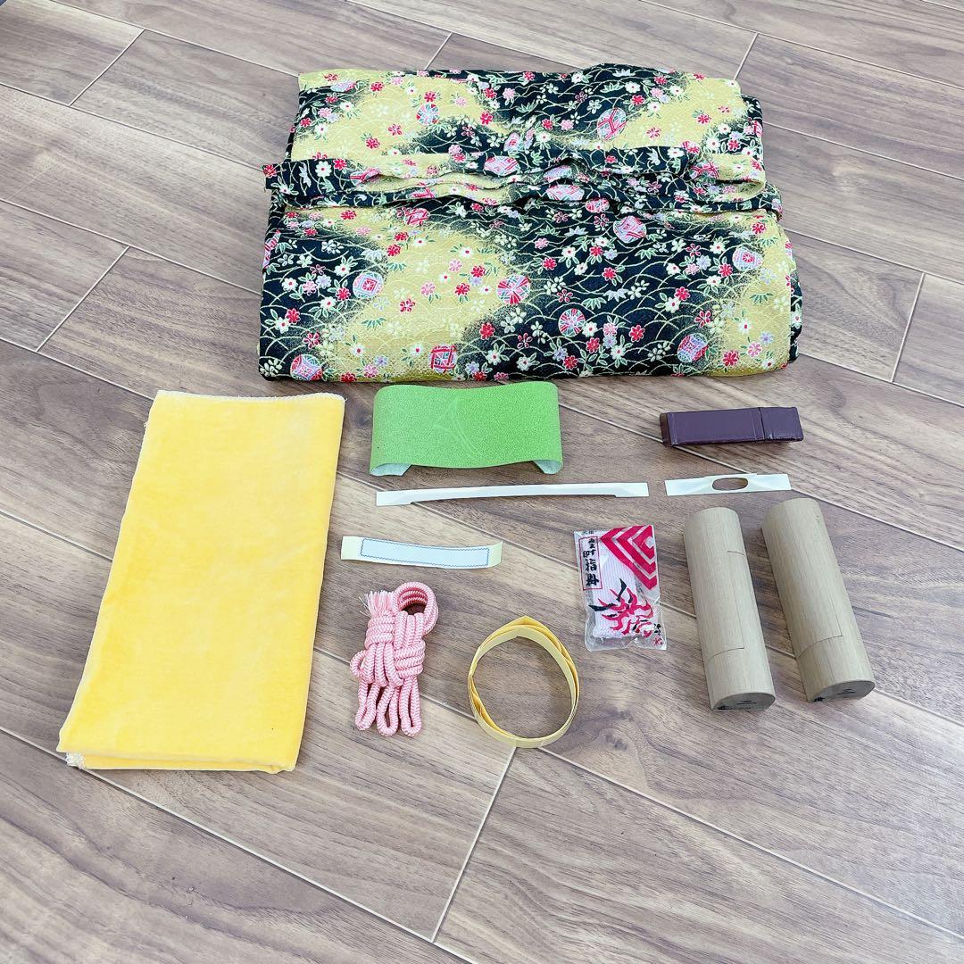 高級三味線 細棹 金細 紅木 子持ち綾杉胴 二本溝 和楽器