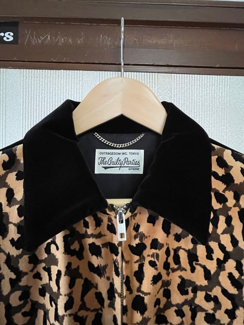 ワコマリアのレオパードベロアジャケット。ジャケット生地の肌触りは最高です。