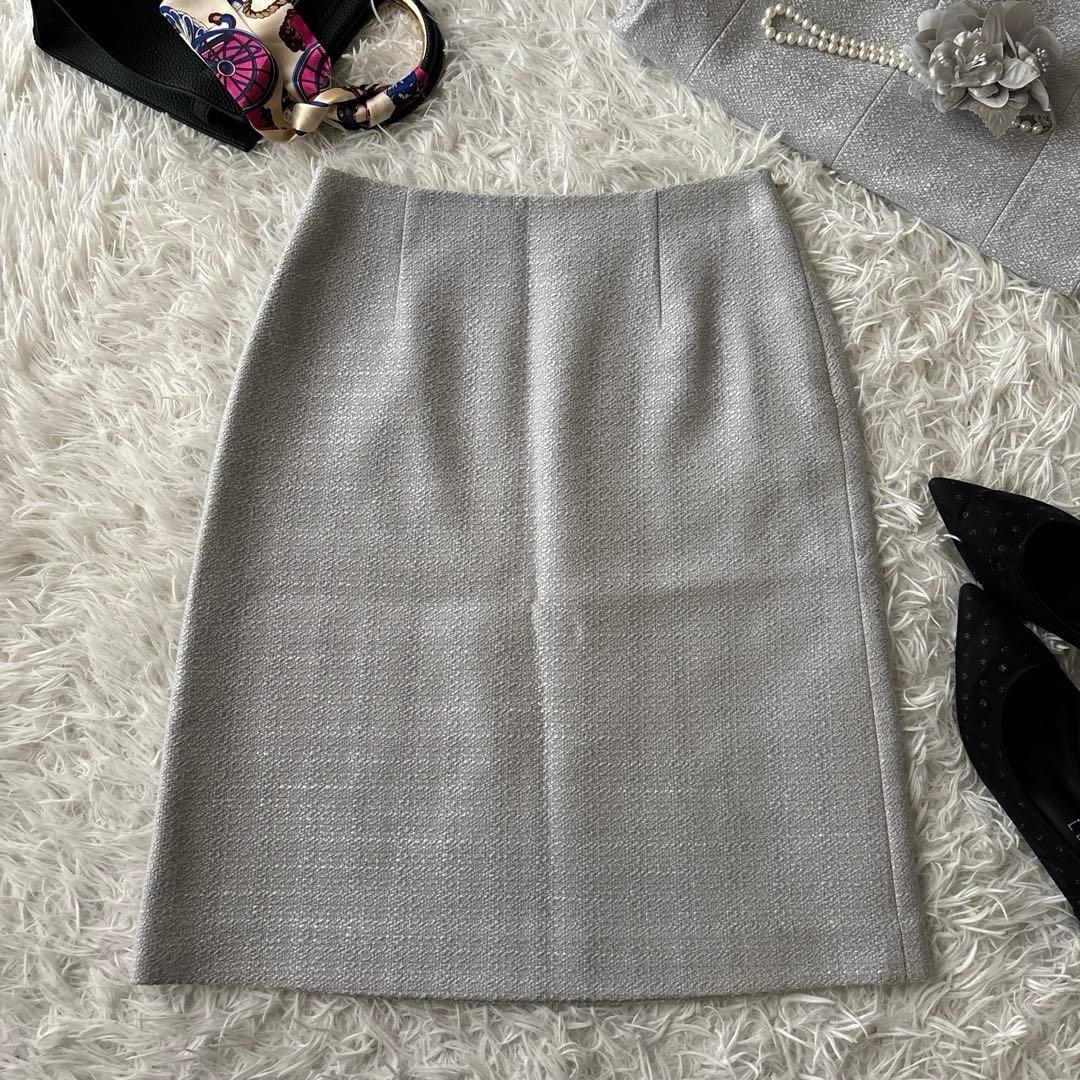 美品♡グリーンレーベル ツイード ノーカラージャケット 卒業式 入学式 M