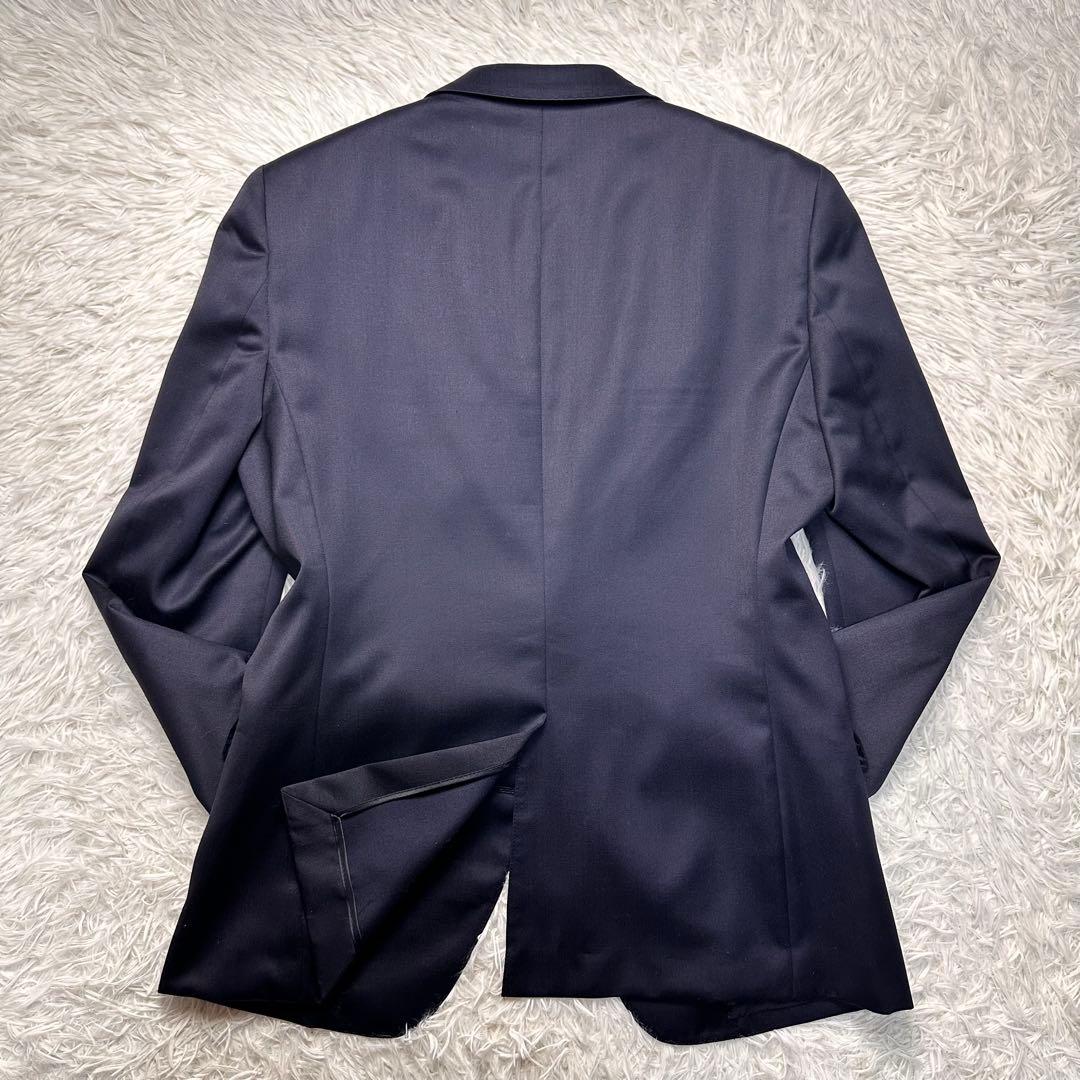 極美品 スーツセレクト シルク混 リバーシブルベスト 3ピース 光沢 A5