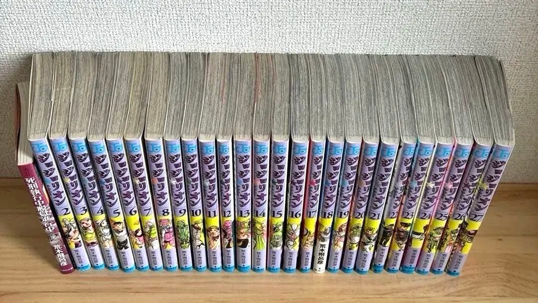 ジョジョリオン2〜27巻（初版・帯付き）、死刑執行中脱獄進行中、ポストカード、栞