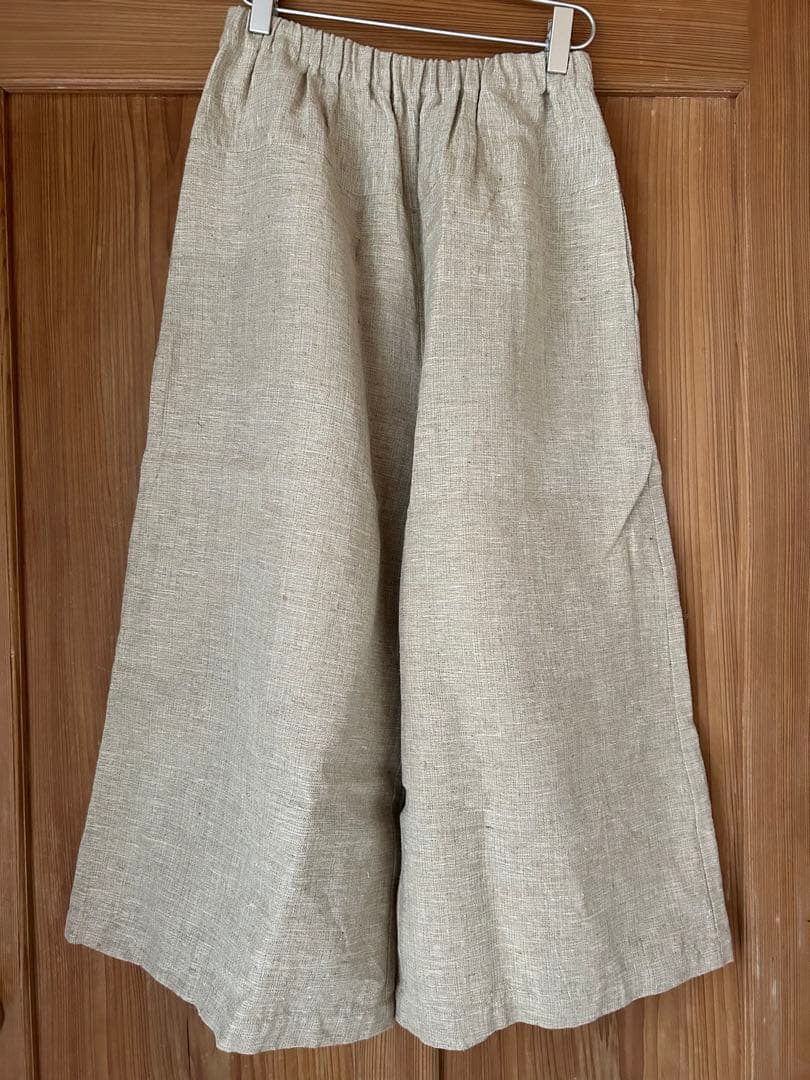 お値下げ中 真木テキスタイルスタジオ リネン シルク ガウチョパンツ