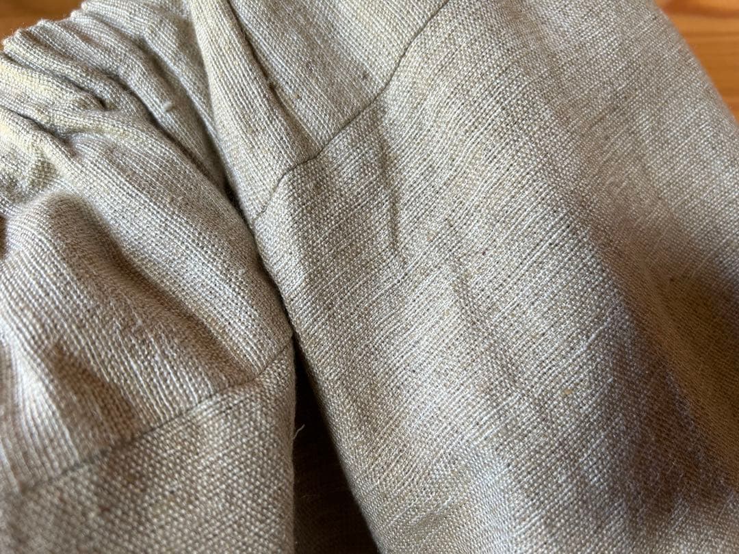 お値下げ中 真木テキスタイルスタジオ リネン シルク ガウチョパンツ