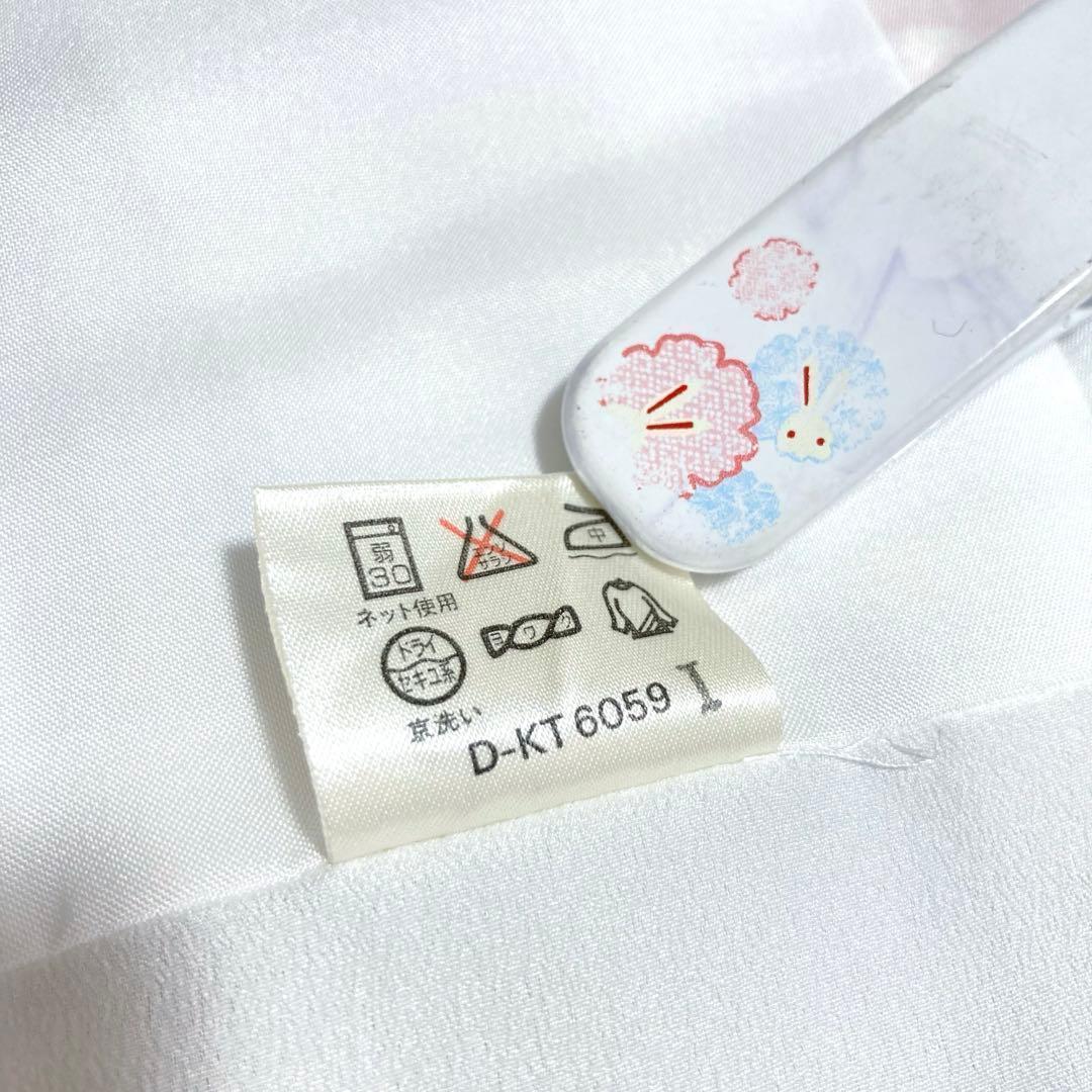 【美品✨】東レシルック　さんび　洗える着物　小紋　香色　椿柄　花文　袷　O5