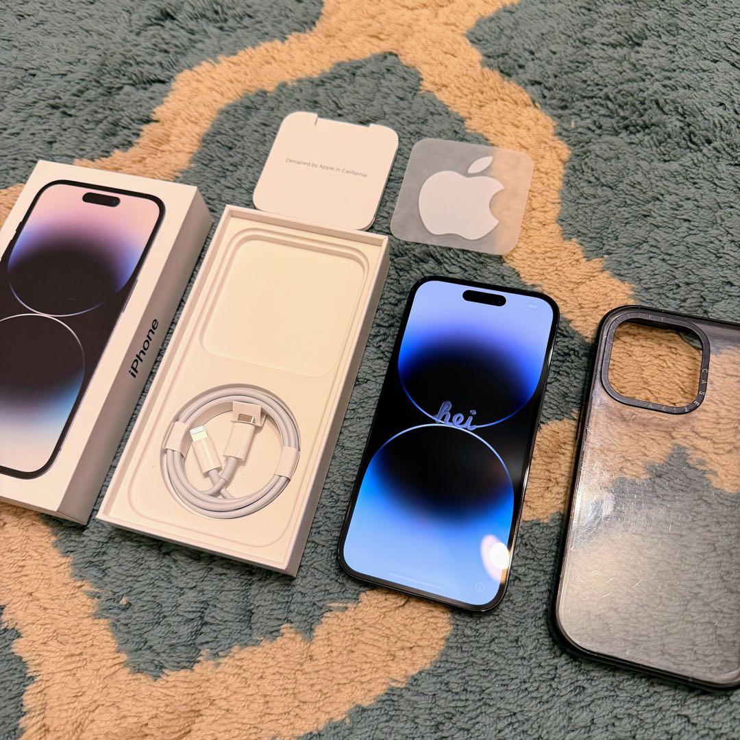 iPhone 14 Pro スペースブラック 本体 casetifyケースセット