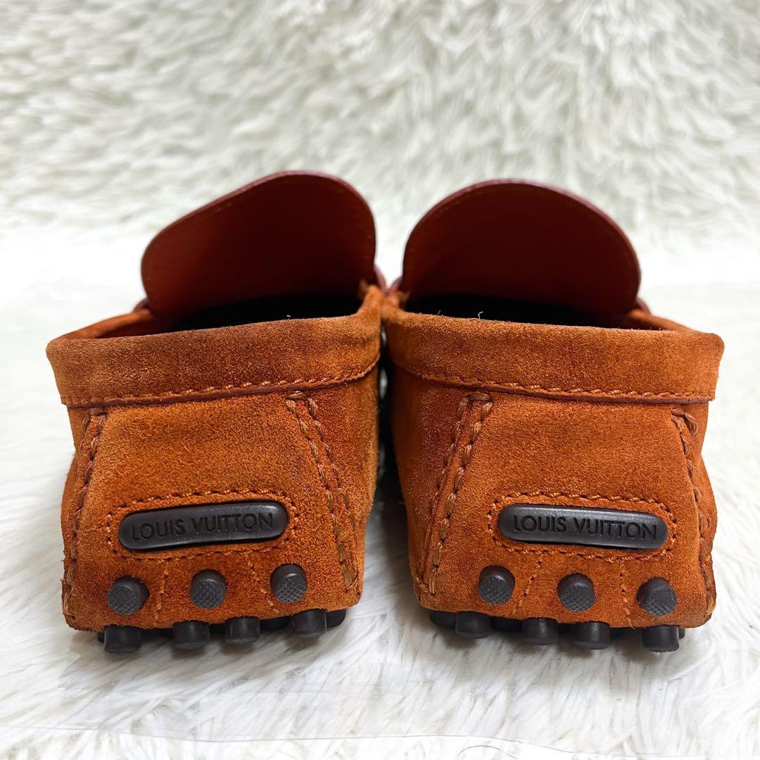 売約済！　ルイヴィトン ドライビングシューズ ホッケンハイム LV金具 スエード