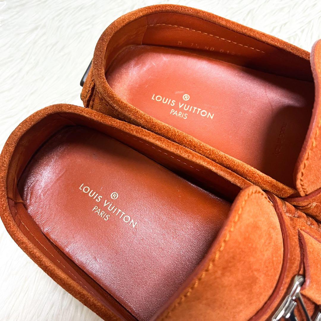 売約済！　ルイヴィトン ドライビングシューズ ホッケンハイム LV金具 スエード