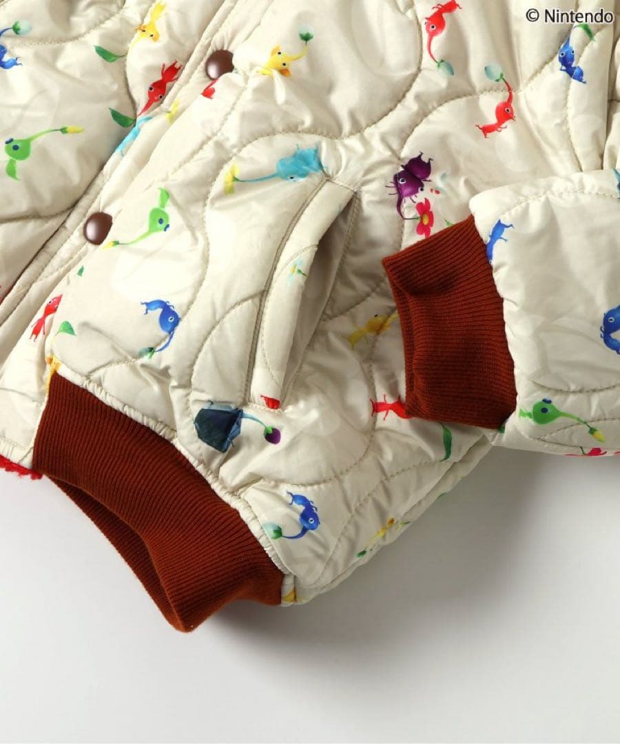 『aya』BREEZE ピクミンコラボ リバーシブルボアブルゾン