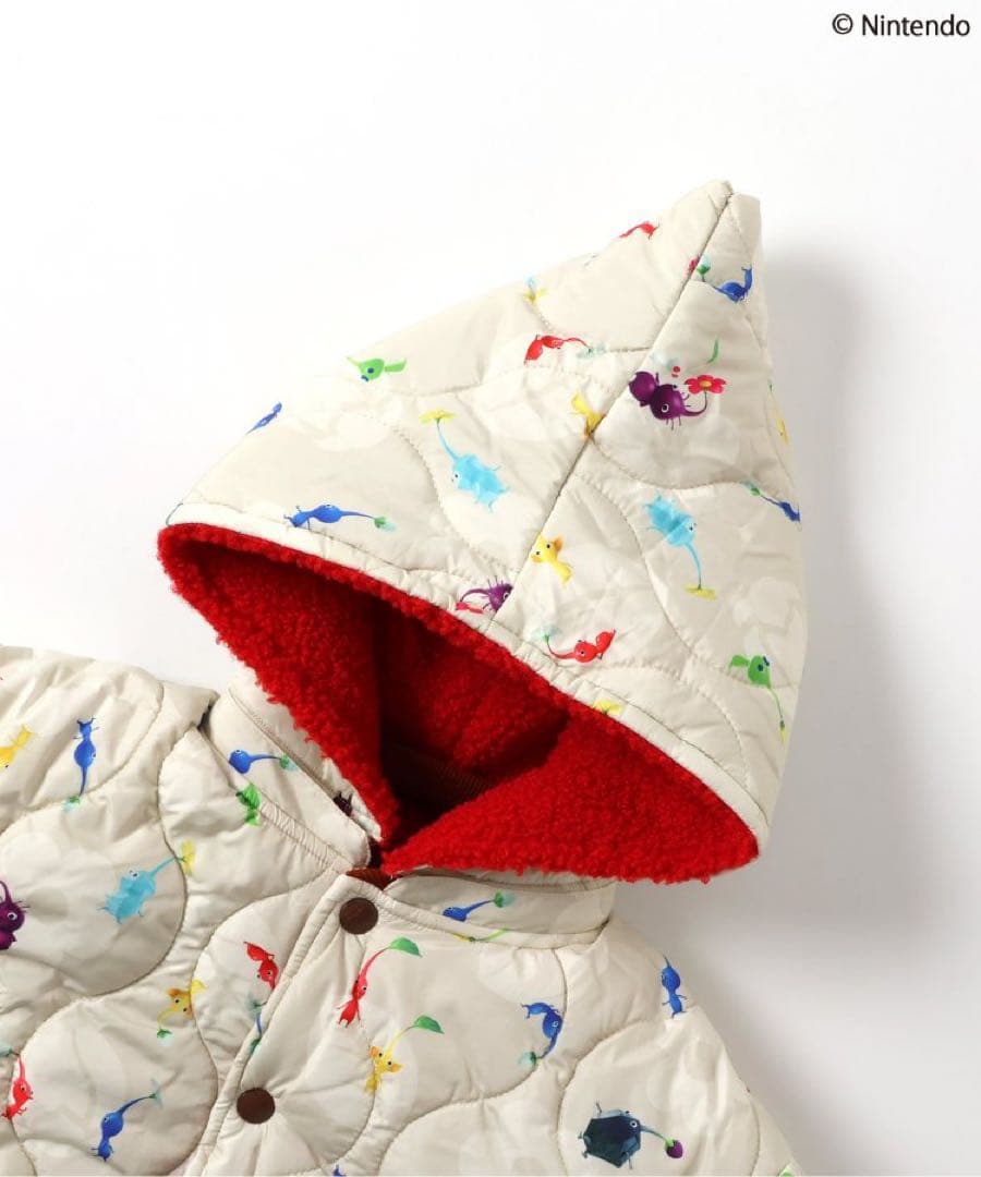 『aya』BREEZE ピクミンコラボ リバーシブルボアブルゾン