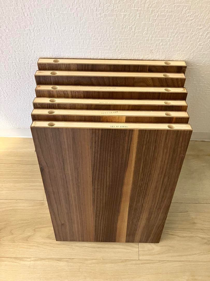 スタッキングシェルフ・追加５段・ウォールナット材（商品番号37265677）