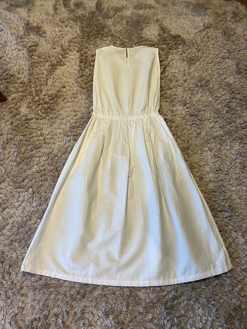 homspun コットンリネンマットノースリーブワンピース　ホームスパン