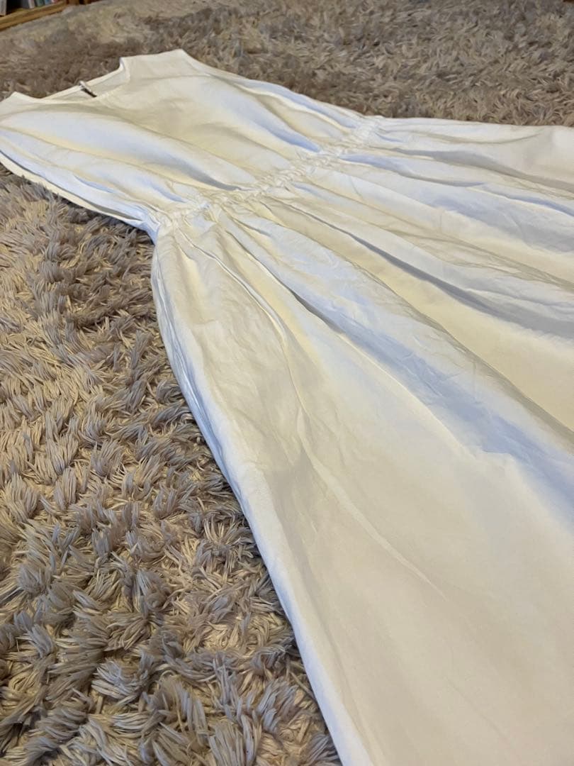 homspun コットンリネンマットノースリーブワンピース　ホームスパン