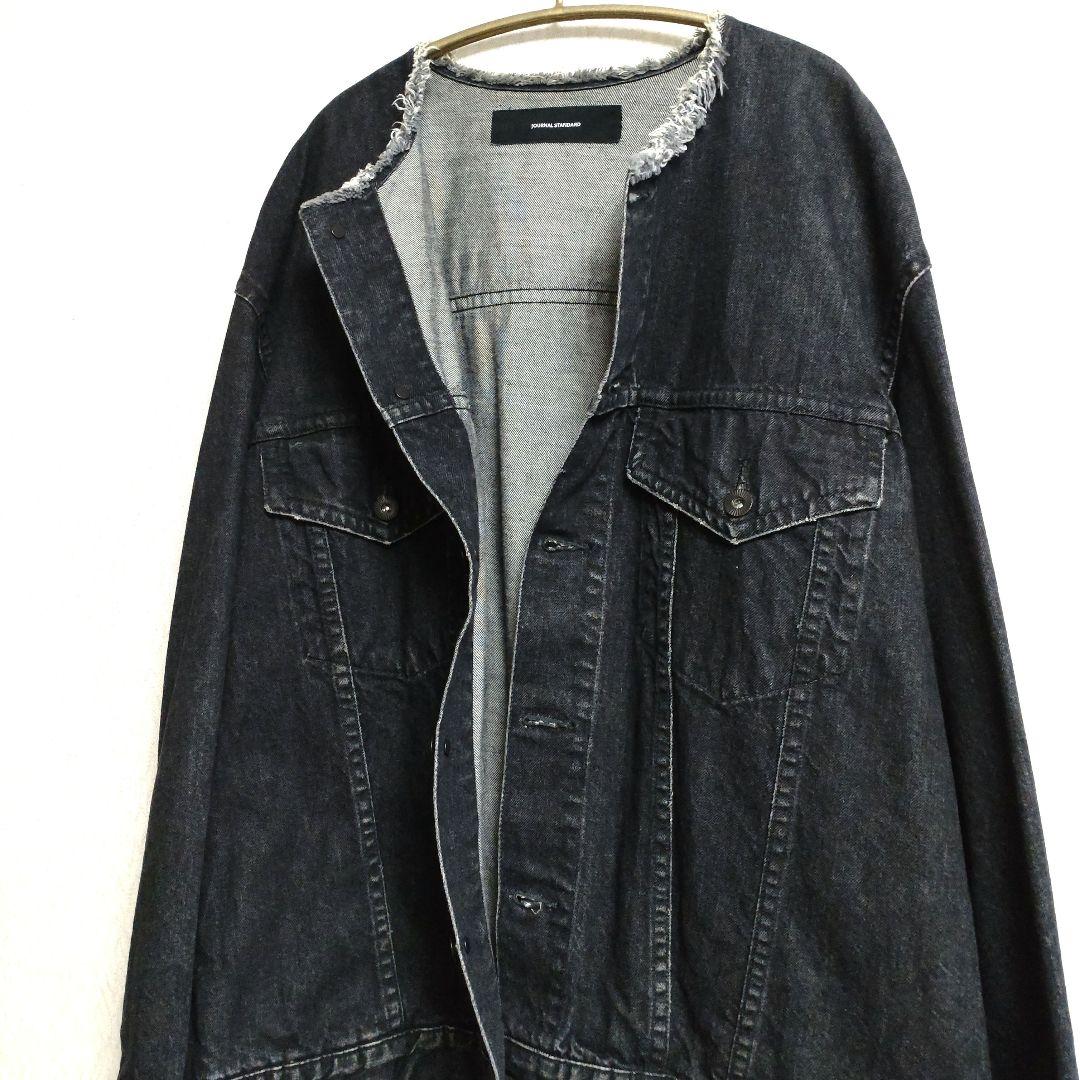 ジャーナルスタンダード ノーカラー デニム ジャケット