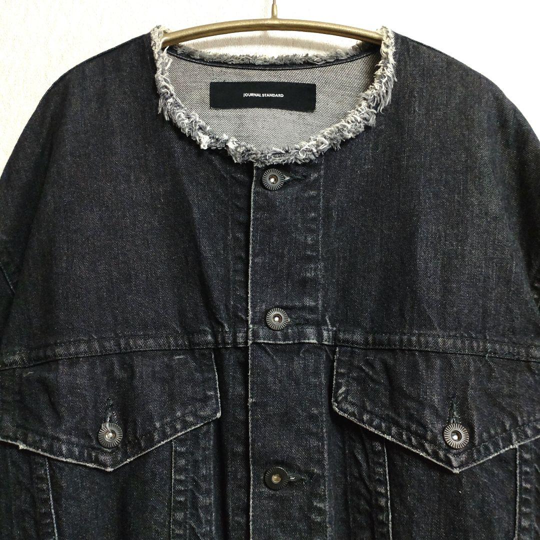 ジャーナルスタンダード ノーカラー デニム ジャケット