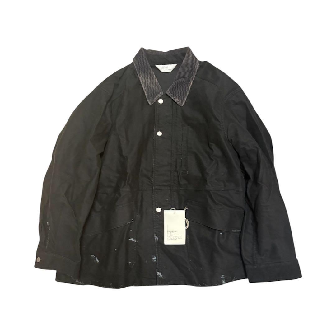 ジャケット・アウター ANCELLM MOLESKIN WORK JACKET(BLACK)